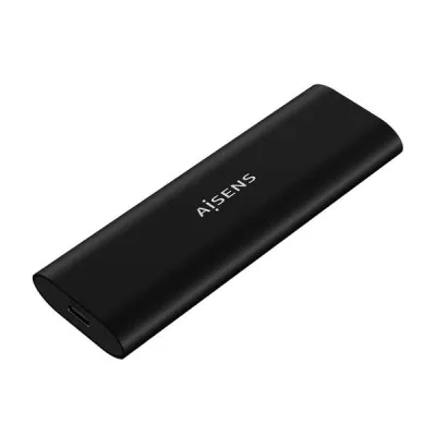 Aisens Caja Externa M.2 NGFF para SSD M.2 SATA/NVME a USB 3.1 Gen 2 - Negro
