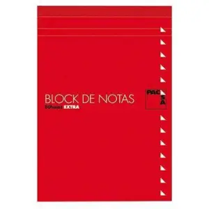 Pacsa Bloc Notas 80H Trepadas Folio Liso Con Tapa - Paquete de 10 Unidades