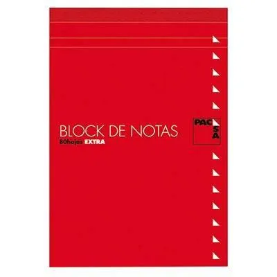 Pacsa Bloc Notas 80H Trepadas Folio Liso Con Tapa - Paquete de 10 Unidades