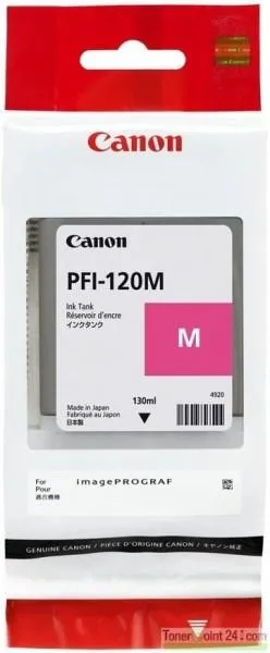Canon PFI120 Cartucho de Tinta Original Magenta