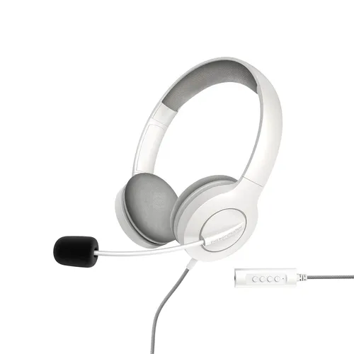 Headset Energy Sistem Office 3 White - Diadema Ajustable Con Micrófono