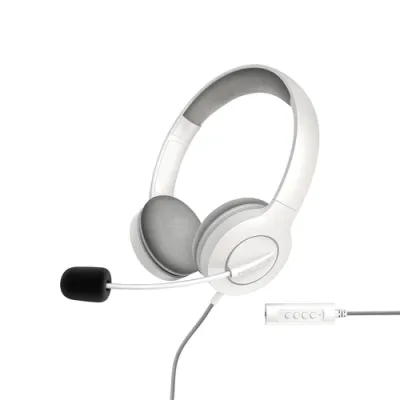 Energy Sistem Office 3 White - Headset Diadema Ajustable con Micrófono