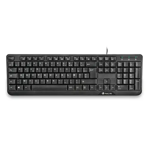 NGS FunkyV3 Teclado Multimedia USB AZERTY con 12 Teclas Multimedia y Cable de 1.40m