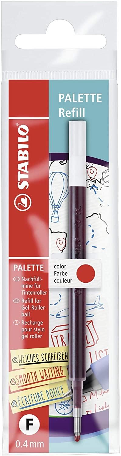 Stabilo Recambio Tinta De Gel Retráctil Palette Fine Rojo -10U-