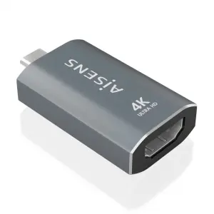 Aisens Conversor USB-C a HDMI 2.0 4K@60Hz Aluminio 18Gbps Color Gris