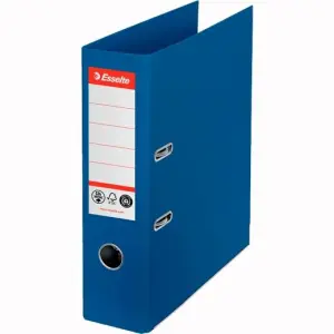 Esselte Archivador Palanca LAF Nº1 A4 Cartón 100% Reciclado Lomo 75mm Azul