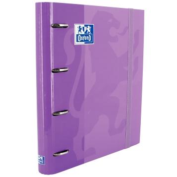 Oxford Carpeta Anillas 4X35Mm Classic Europeanbinder C/Recambio 100H A4+ 5X5 T/Extradura Malva