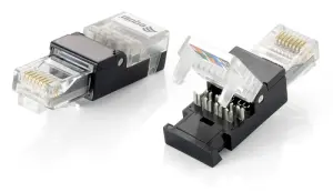 EQUIP Kit de 2 Unidades Conector RJ45 Cat6 Tool-Free Sin Herramienta de Grimpado
