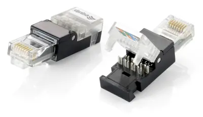 EQUIP Kit de 2 Unidades Conector RJ45 Cat6 Tool-Free Sin Herramienta de Grimpado