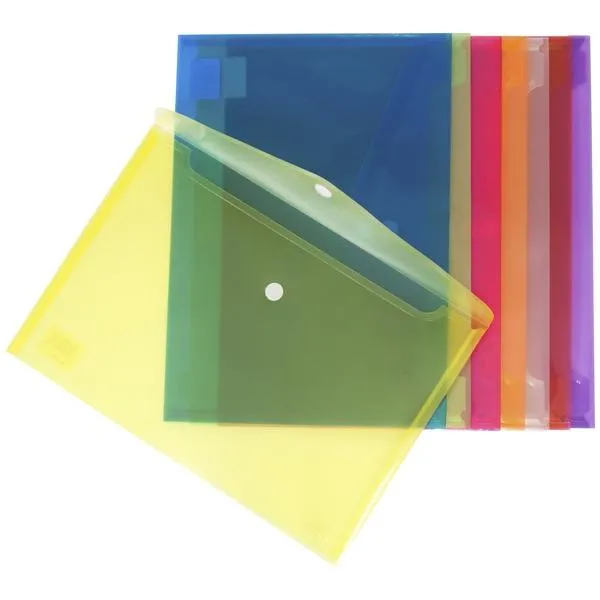 Grafoplás Sobre Velcro Ecoplás Folio Polipropileno Translúcido Azul