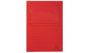 Exacompta Subcarpeta A4 Forever Con Ventana Roja 120g - 100 Unidades