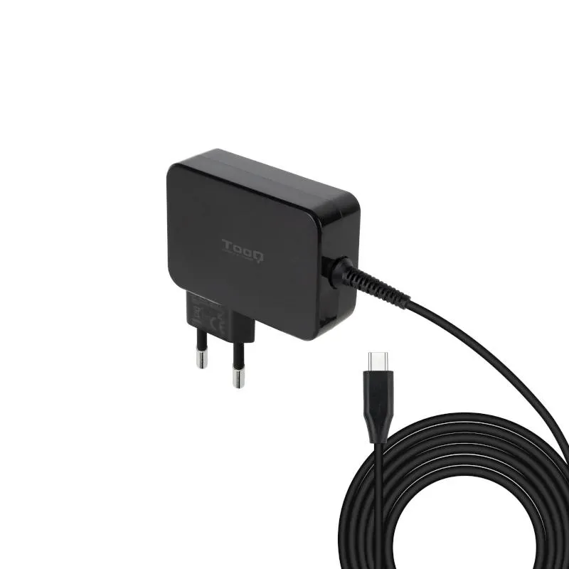 TOOQ Cargador De Pared USB-C PD 90W Con Sistema GaN Color Negro