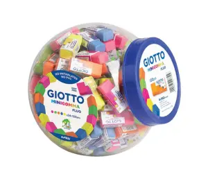 Giotto Goma Fluo Goma De Borrar Para Lápiz Tarro Expositor 120 Ud