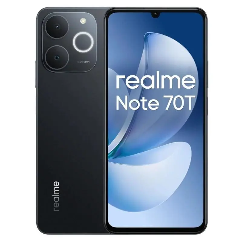 Realme Note 70T 6.74" 4GB RAM 64GB Almacenamiento Obsidian Black