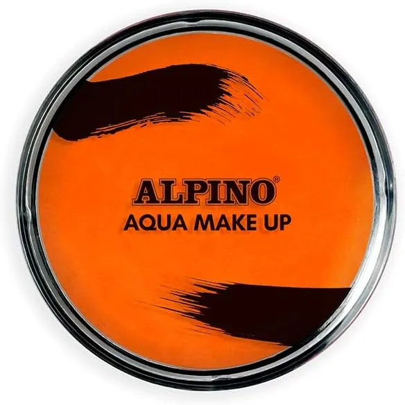 Alpino Aqua Make-Up Polvera Facial Acuarelable Color Naranja - Lavable con Agua y Jabón