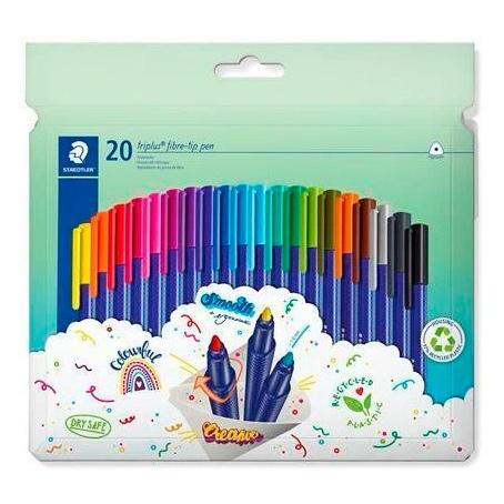 Staedtler Rotulador Triplus Color 323 Triangular C/Surtidos Estuche 20 Ud