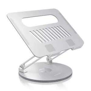 Aisens Soporte Sobremesa XL Giratorio y Ajustable para Portátil o Tablet 10-17" Plata