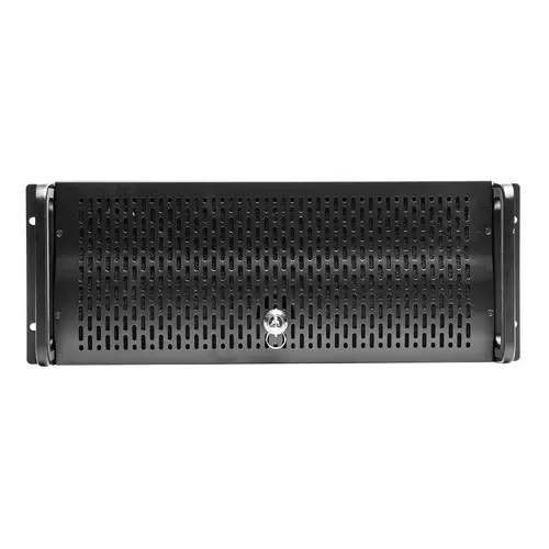 UNYKAch UK4129 Caja Rack 4U 19" con Filtro Antipolvo y Cierre de Llave, USB-A 2.0, Negro