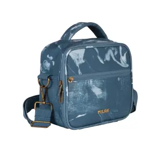 Milan Bolsa Isotérmica Porta Alimentos 3,5L con 3 Recipientes Serie Lava Azul