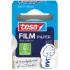 Tesa Cinta Adhesiva de Papel 19mm x 10 Metros - Casi Invisible y Cortable a Mano