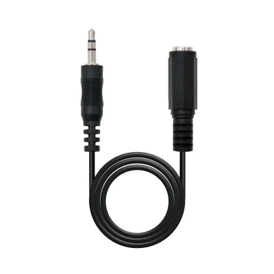 Nanocable Cable Audio Jack 3.5/M-H Negro 3 M