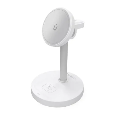Aisens Cargador Inalámbrico 15W USB-C Qi2 para Móviles, Apple Watch y Auriculares - Blanco