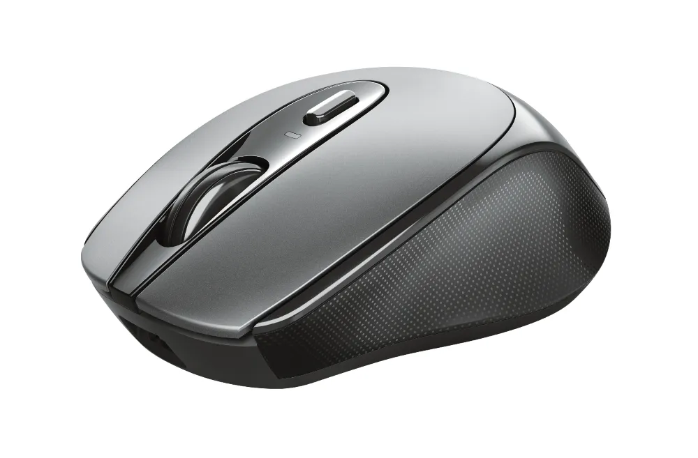 Mouse Trust Wireless Zaya Negro - Recargable Usb-C - 4 Botones